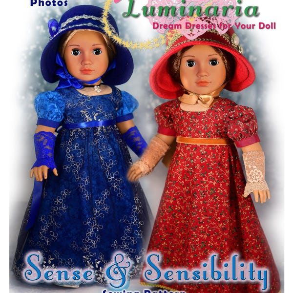 18 Zoll Puppenkleidung Kleid PDF Schnittmuster Jane Austen Regency by Luminaria