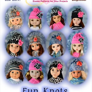 PDF Doll Hat Pattern Fits Many Sizes Fits American Girl Wellie Wishers Dianna Effner Little Darling A Girl for All Time Gotz Happy Kidz BJD