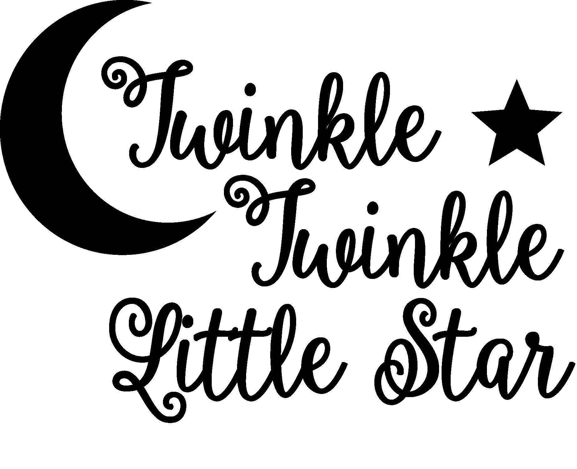 Twinkle Little Star Baby Cutting SVG File Cricut Cameo CNC | Etsy