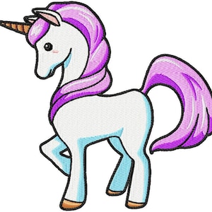 Unicorn Embroidery Design File .vip .vp3 .hus .pes .pec .jef .sew .xxx .csd .dst .exp .emd .10o .pcs .pcm and More. Fits 4x4 hoop