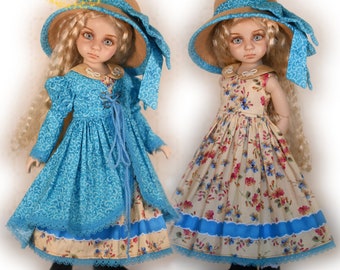 13インチのDianna Effner、My Meadow、Avery、Iplehouse KID、Paola Reinaのドレスに対応したLuminariaのリトルダーリンドール用洋服型紙をすぐにダウンロードできます。