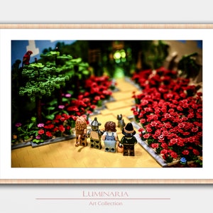 The Wizard of Oz Wall Home Decor Poster Geek Nerd Room Office Room Book Lover Gift Literature Literary Cinema Movie Minifigure Display