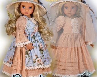 Little Darling Doll Clothes Pattern For 13&quot; Dianna Effner My Meadow Avery Iplehouse KID Paola Reina Dress Instant Download by Luminaria
