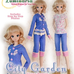 BJD Doll Clothes Pattern Fits 23.5&quot; Mirai SMARTDOLL 1/3 SD Smart Doll Ball Jointed Dolls by Luminaria Designs