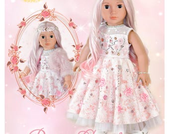 18 Zoll Puppenkleidung Kleid PDF Schnittmuster Rose Garden Sugar Plum Fairy Kleid Luminaria Designs