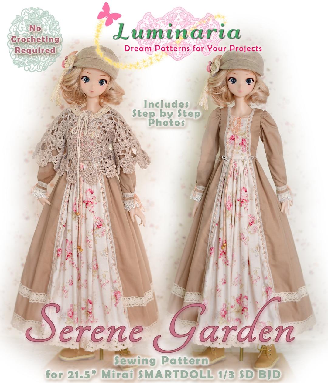 Fujita miraiさま　ドール服 BJD Doll Clothes Pattern Fits 23.5