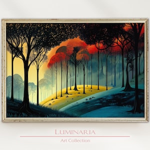 Eyvind Earle Sleeping Beauty Forest - Etsy