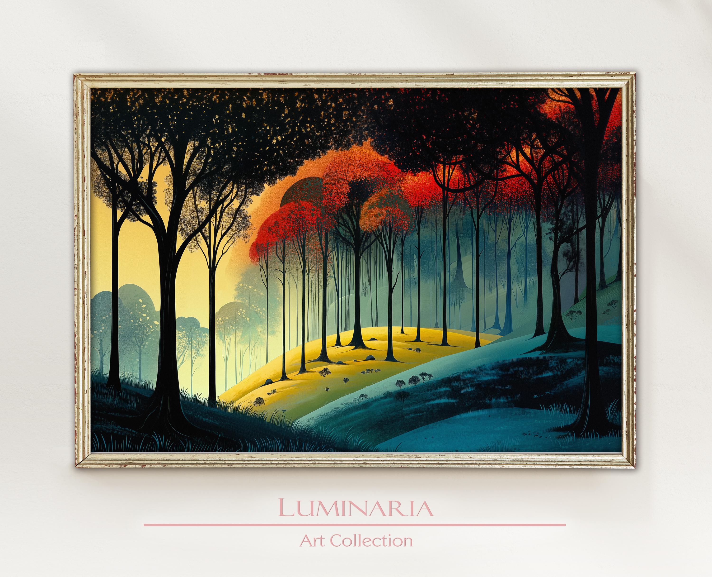 Eyvind Earle Sleeping Beauty Forest - Etsy