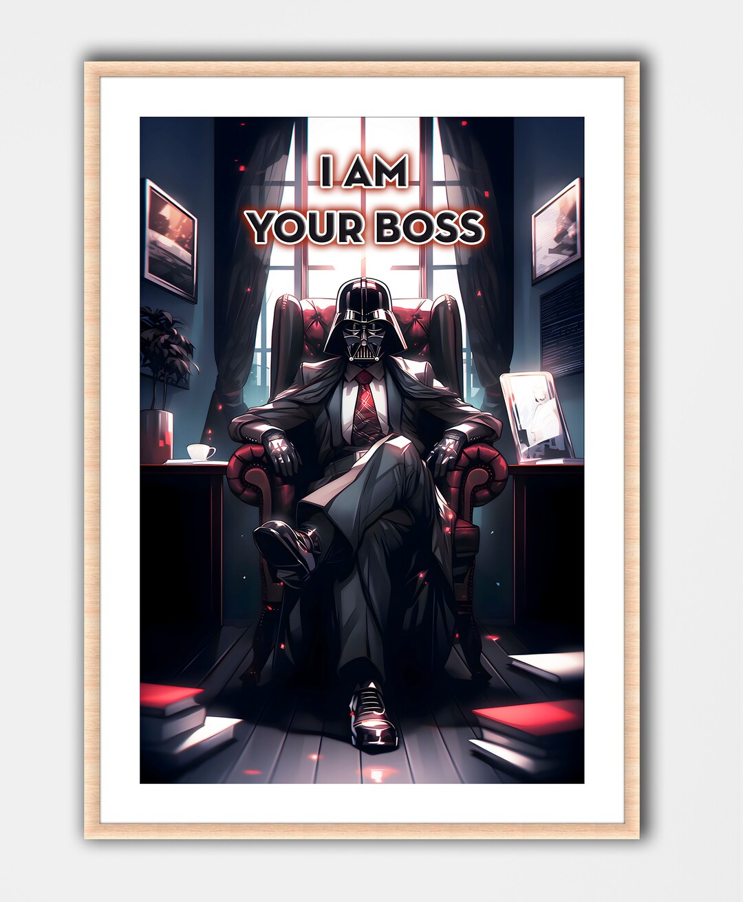 Executive Boss Darth Vader Fan Art Print Wall Art Home Decor - Etsy