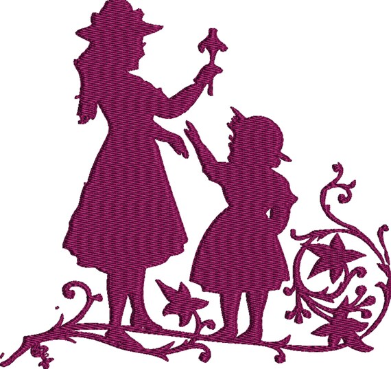 Girls Embroidery Design File .vip .vp3 .jan .pec .pes .dst Etsy