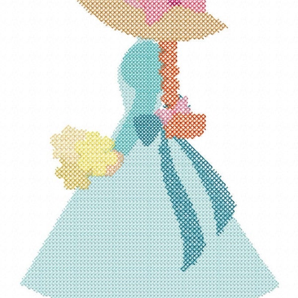 Anne of Green Gables Embroidery Design File Cross Stitch Pattern Pioneer Girl vip vp3 hus pes pec jef sew xxx csd dst exp emd 10o hus - Plus
