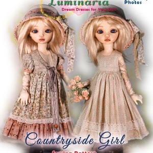 PDF 人形用服型紙 球体関節人形用 Imda 3.0 人形 Soom YOSD 1/6 BJD ドレス Luminaria Designs 縫製型紙