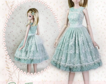 Smart Doll Clothes Pattern 23.5" 1/3 BJD SD Dress Clothing Gown Trendy Modern Ball Jointed by Luminaria Designs