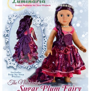 18 Zoll Puppenkleidung Kleid PDF Schnittmuster Sugar Plum Fairy Kleid Luminaria Designs