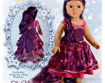 18 Inch Doll Clothes Dress PDF Sewing Pattern Sugar Plum Fairy Dress Luminaria Designs