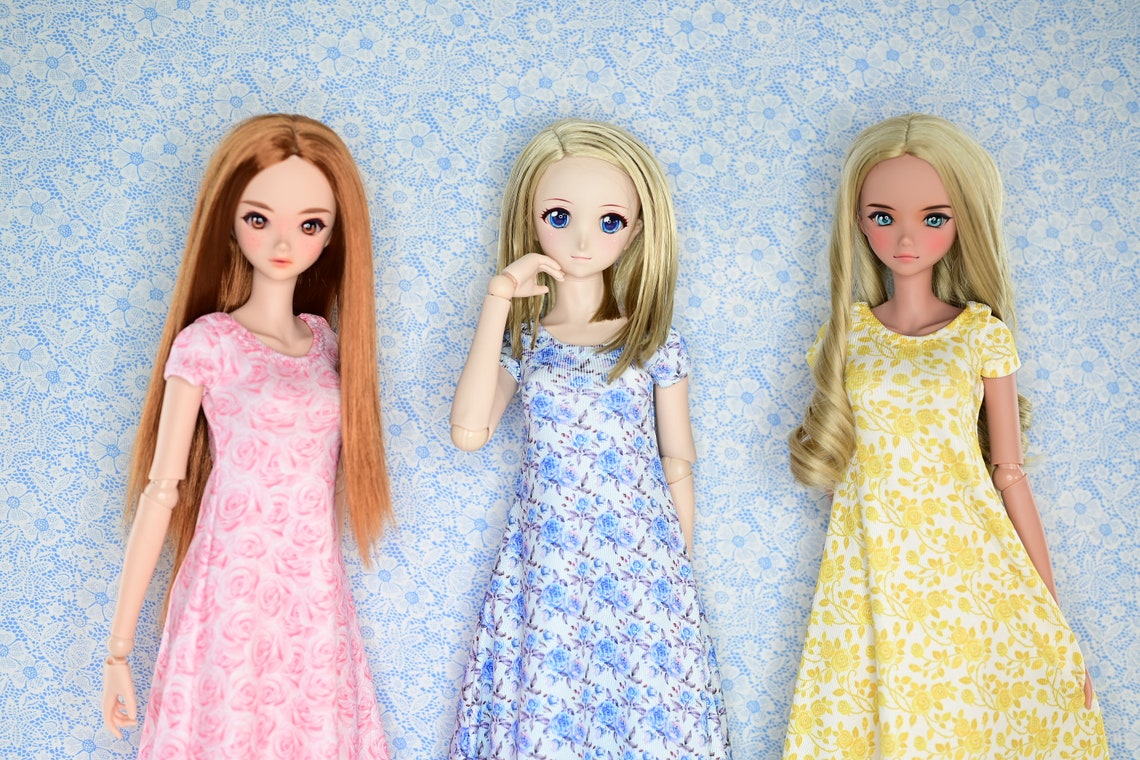 Smart Doll Maxi Dress Floral Collection 23.5 1/3 SD BJD Etsy