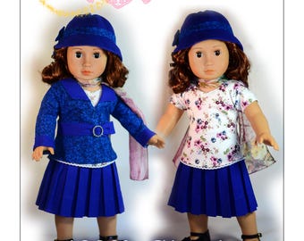 18 Inch Doll Clothes PDF Sewing Pattern Sleuth Detective 1930's Dress Luminaria