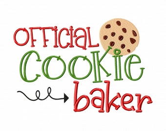 Merry Christmas Holidays Embroidery Design File Machine Pattern In the Hoop Cookies Baking Baker Cooking Feltie Digital ITH dst pes jef More