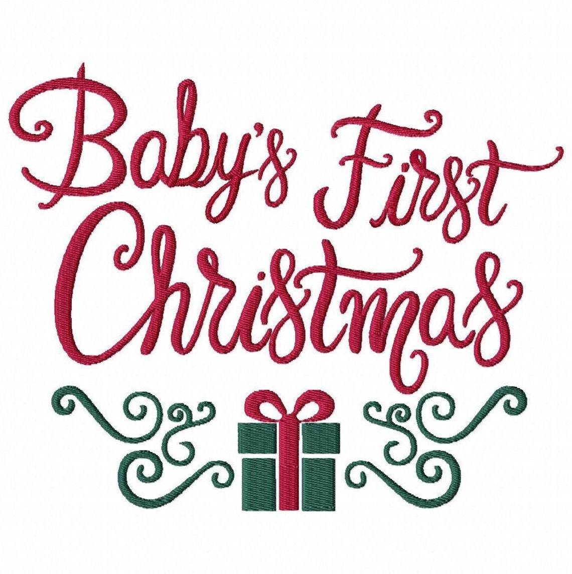 Babys first christmas embroidery design file vip vp3  etsy Babys first christmas embroidery design file vip vp3  etsy