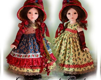 PDF Doll Clothes Dress Pattern Fits 10&quot; Iplehouse BID Dianna Effner Boneka Tonner Patsy Fairyland Littlefee by Luminaria Designs