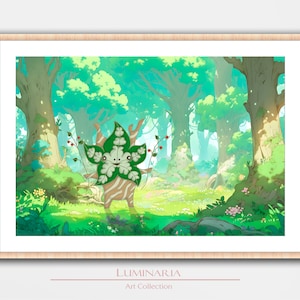 Korok Forest Art Print Wall Art Home Decor Poster Geek Nerd Gamer Gaming Gift Computer Room Concept Video Game Fan Art Inspired by Zelda