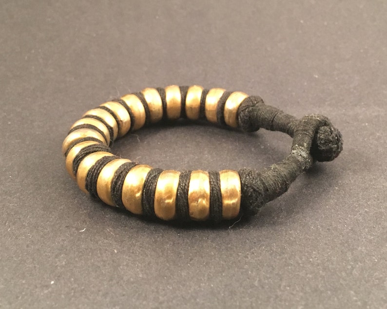 Bronze Tribal Snake Bracelet Handcrafted by Indian Artisans image 1