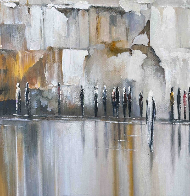 By the Kotel Contemporary Judaica Art PRINT on Canvas 120x80 Cm Signed