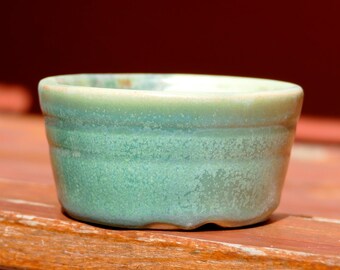 Hand thrown stoneware small bonsai pot