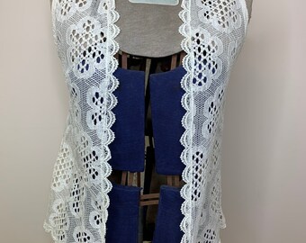 lace crochet vest