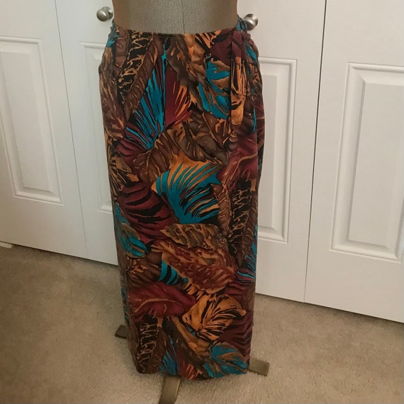 Classiques for Nordstrom 100% Silk Wrap Skirt - M