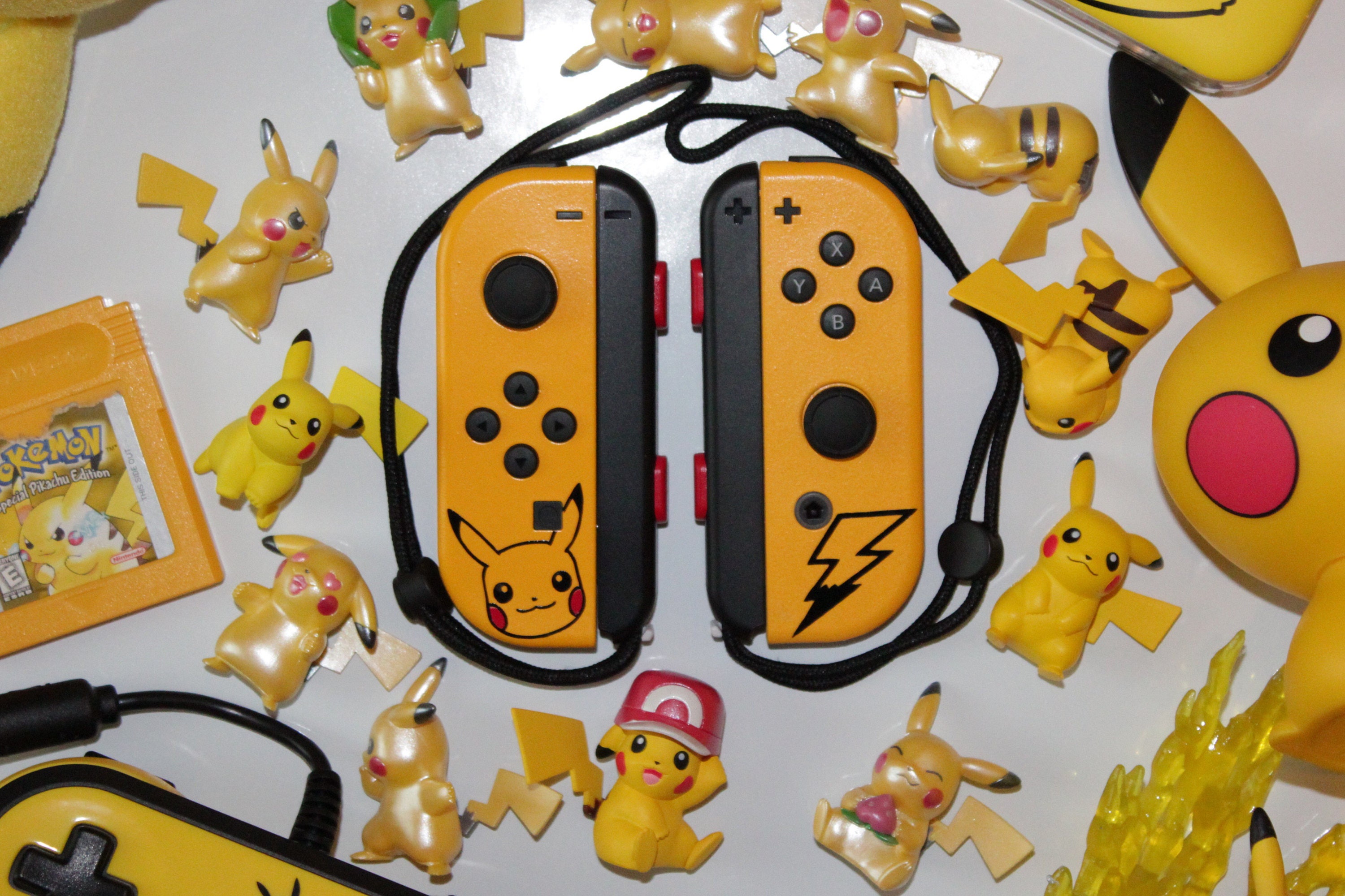 Nintendo Switch Custom JoyCons Special Pikachu Edition Etsy