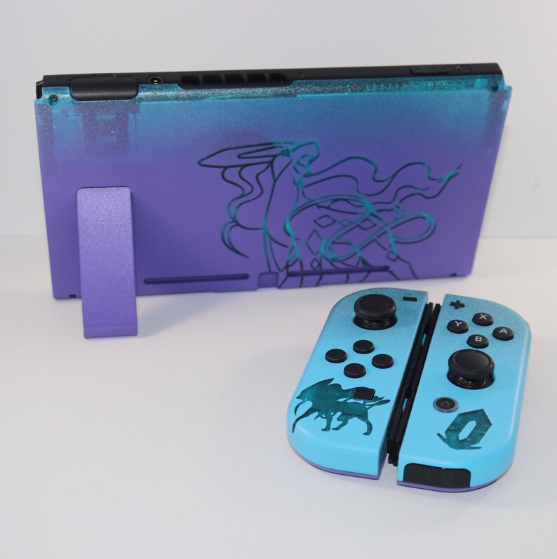Nintendo Switch Pokemon Crystal Legendary Suicune Custom Etsy