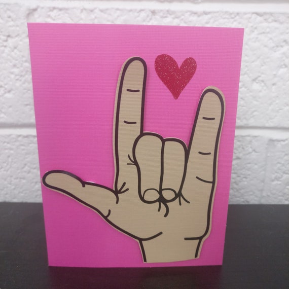 Download Love Sign Language Card Blank Inside Etsy SVG Cut Files