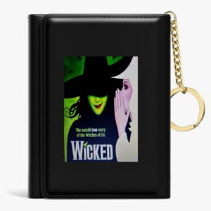 Wicked Wallet, billetera pequeña para tarjetas de crédito para mujer, billetera delgada con tarjetero RFID con 7 ranuras para tarjetas y ventana para identificación.