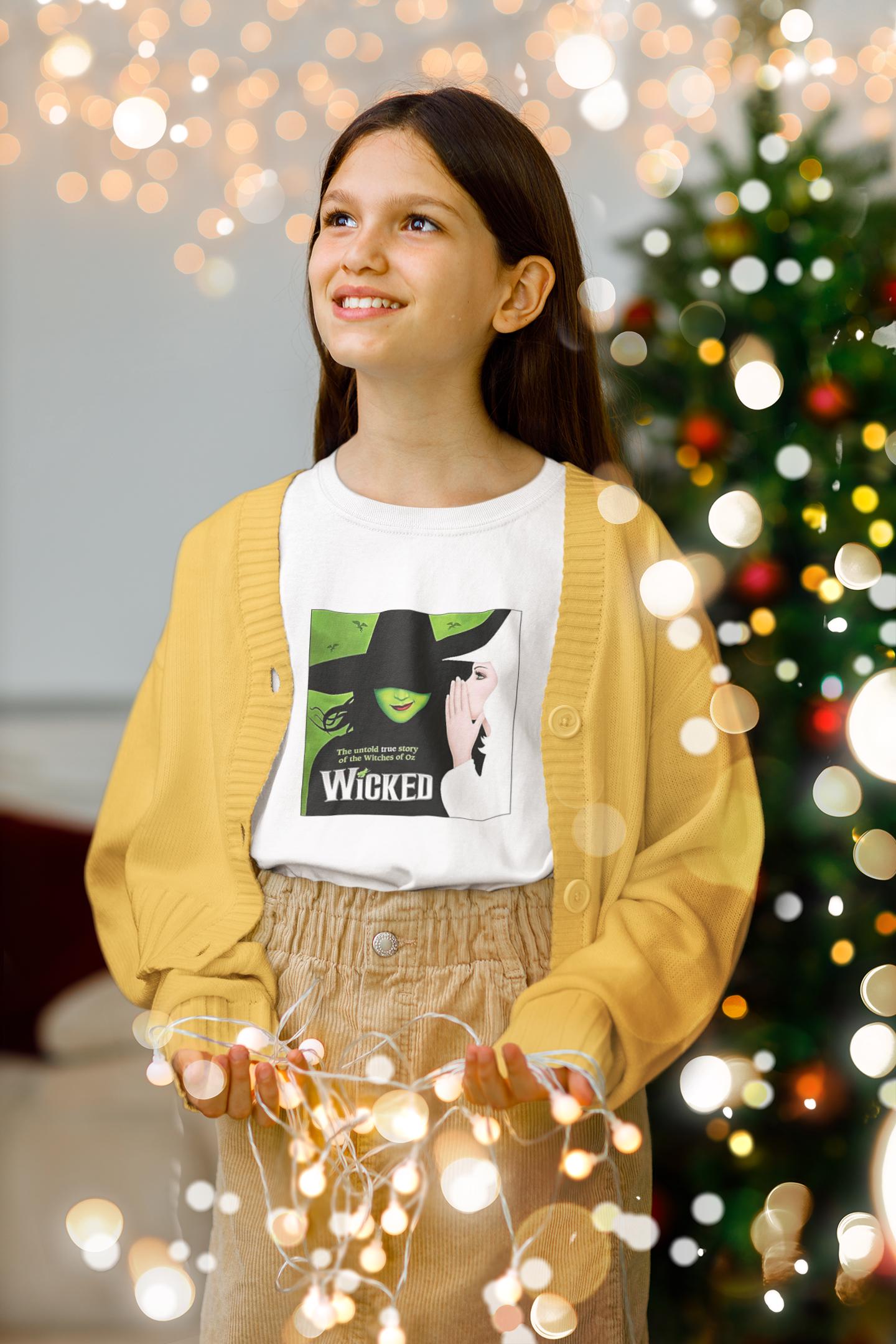 ウィキッド・ミュージカル・キッズTシャツ：ブロードウェイファン