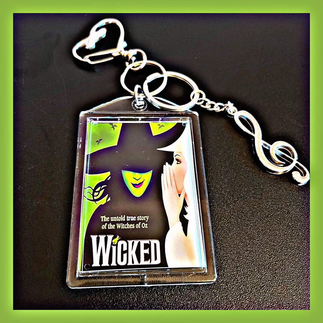 Wicked Musical Keychain: Personalized Photo Music Key - Etsy