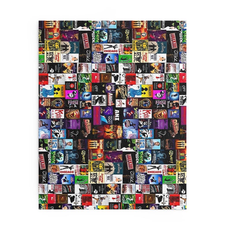 Jigsaw Puzzle, Broadway Musical Collage Puzzle, 120, 252, 500-piece ...