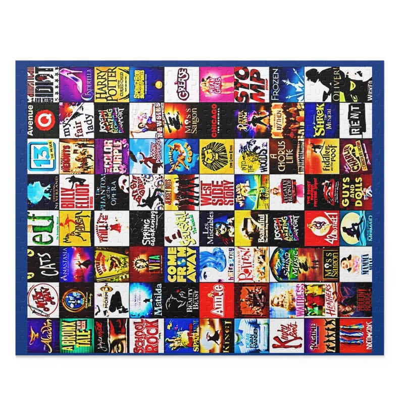 Custom Broadway Collage Musical Theater Puzzle - Jigsaw Game ...