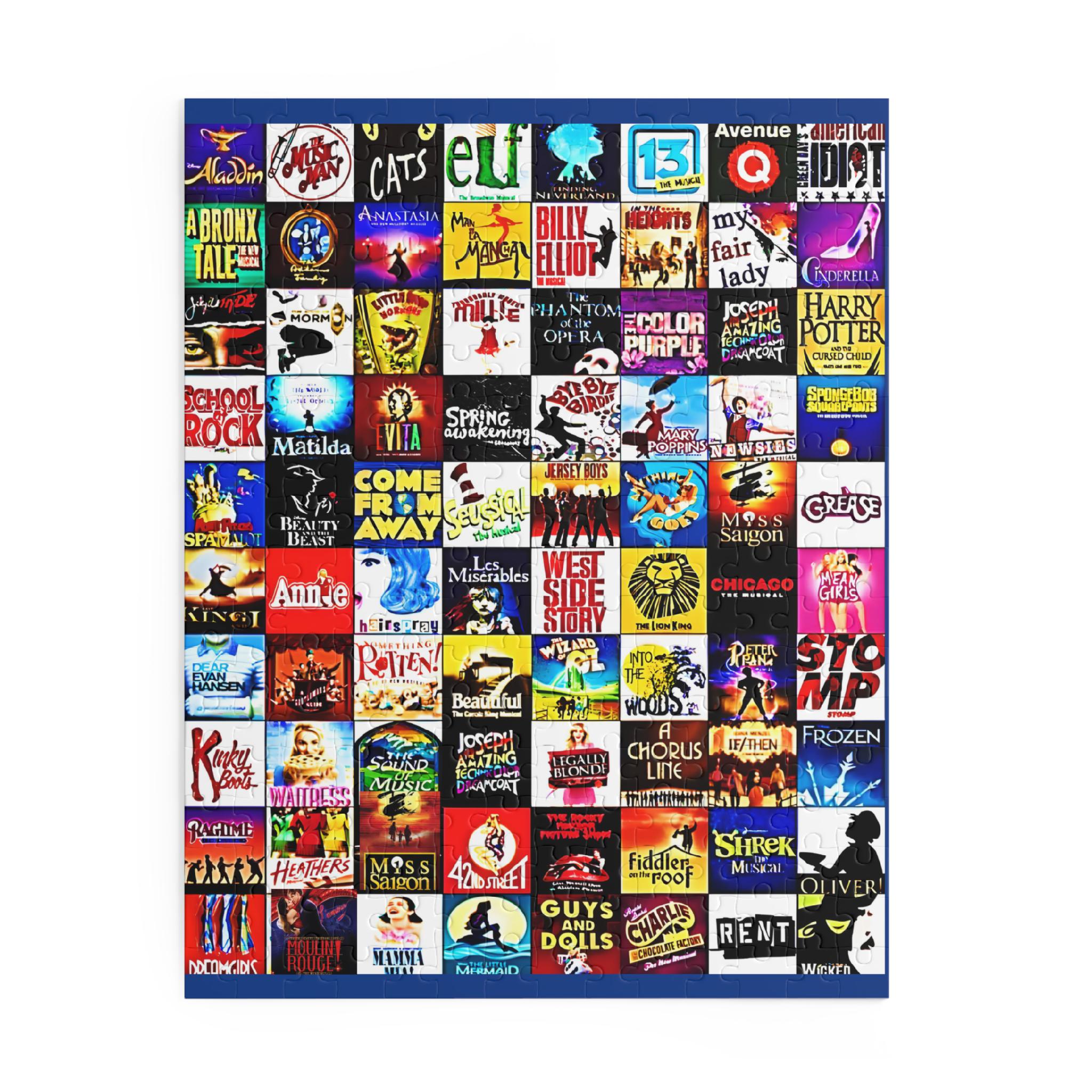 Custom Broadway Collage Musical Theater Puzzle - Jigsaw Game ...