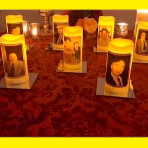 Wedding Memorial Table,  Wedding Memorial Flameless Personalized LED Electric Candle W Timer. Batteries are included. Explore Now!