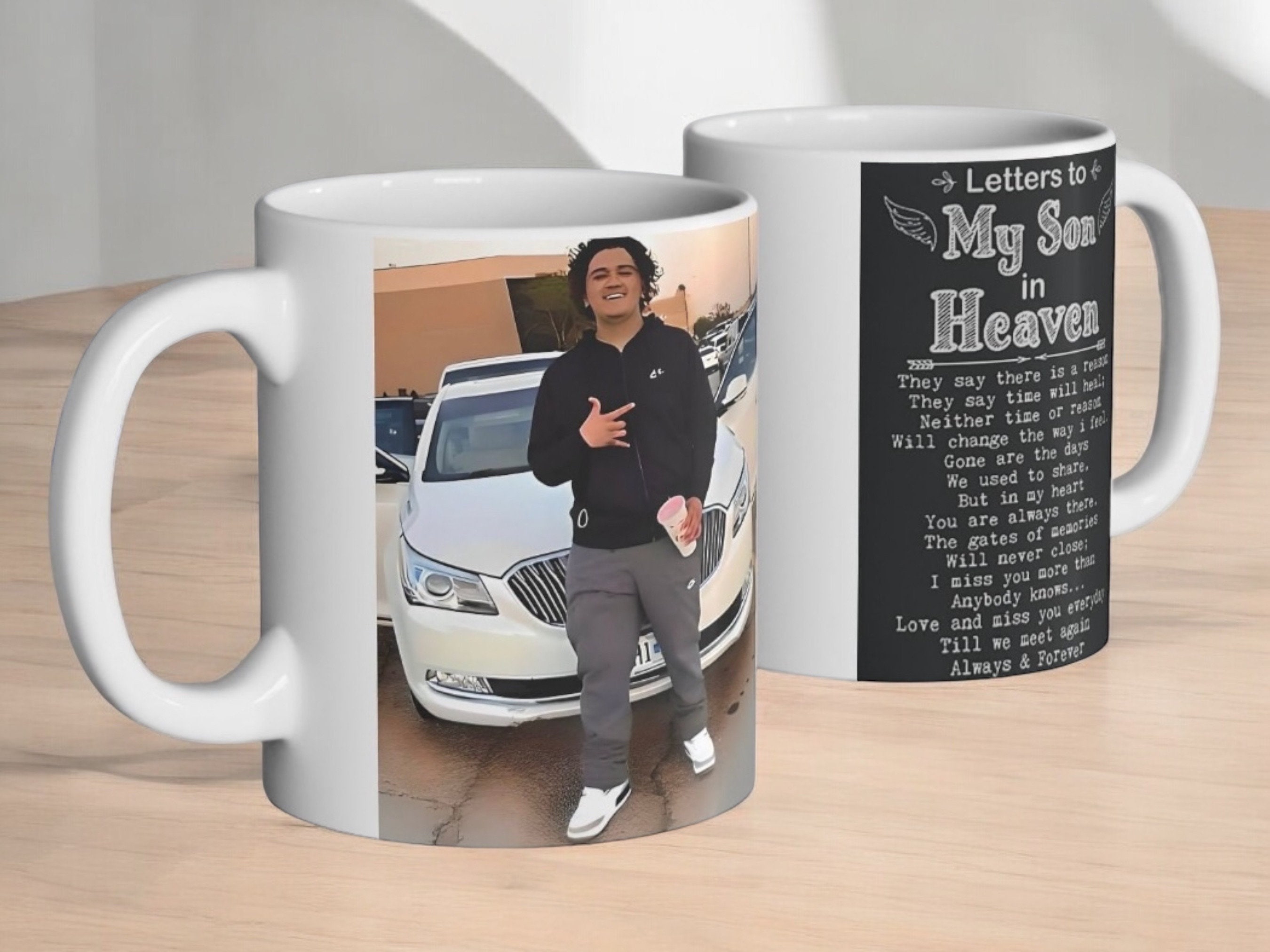Let's Make Memories Personalized Photo Mug - Custom Coffee Mug - 11oz