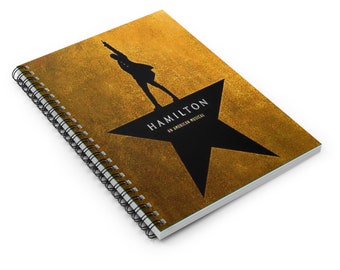 Hamilton Musical Theatre Spiral Notebook - Ruled Line, ideaal cadeau voor Broadway-liefhebbers