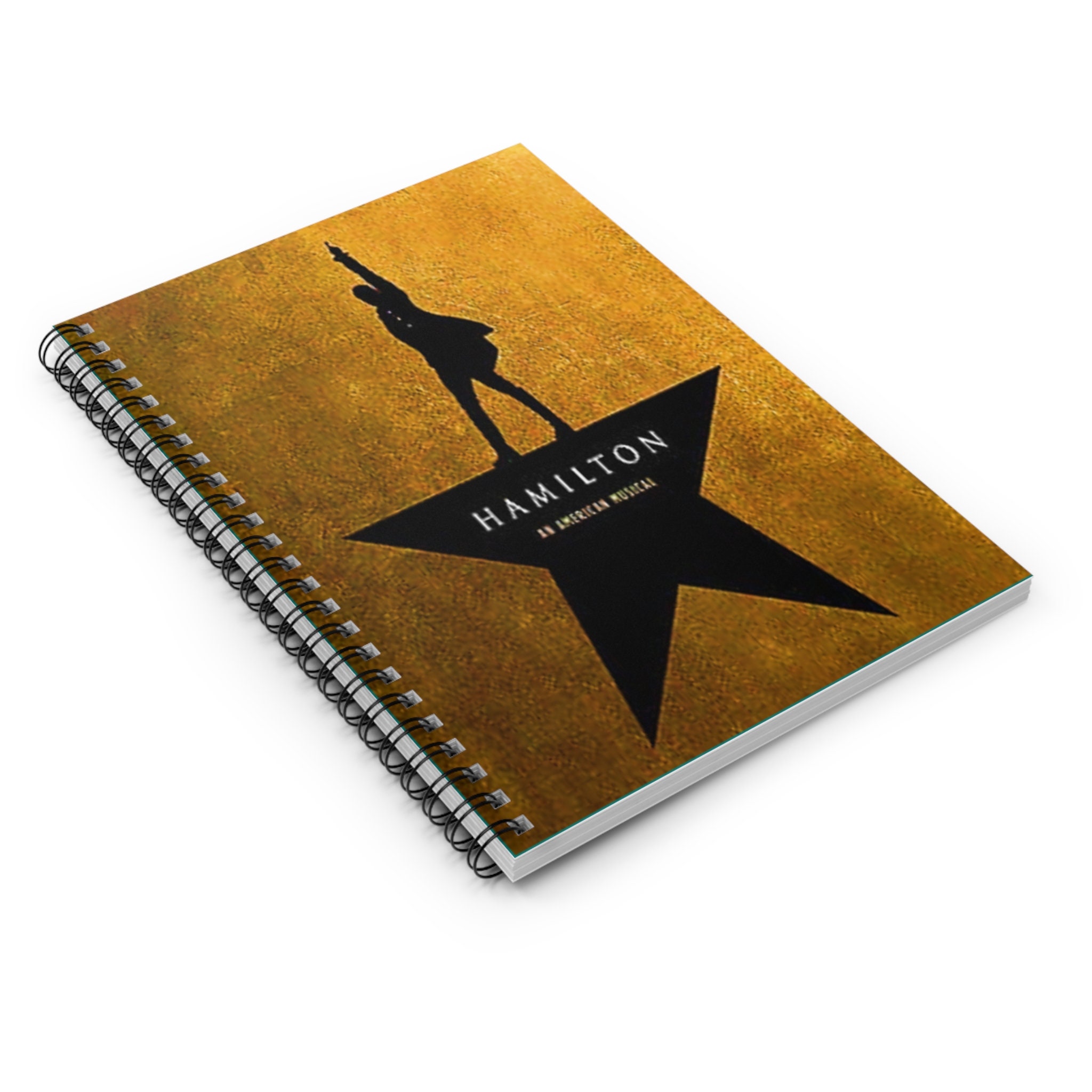 Hamilton Musical Theater Spiral Notebook - Ruled Line, Ideal Gift for ...