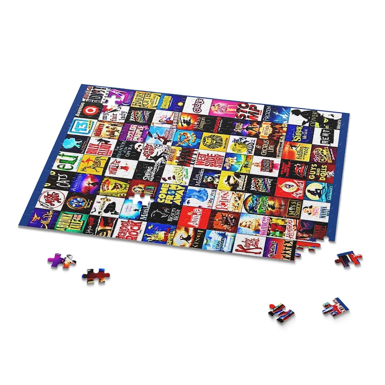 Custom Broadway Collage Musical Theater Puzzle - Jigsaw Game ...