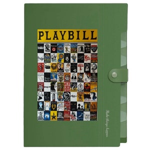 Playbill Expanding File Folder, Accordion Organizer, Broadway Theater Gift