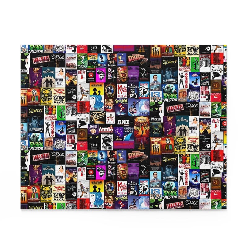 Jigsaw Puzzle, Broadway Musical Collage Puzzle, 120, 252, 500-piece ...