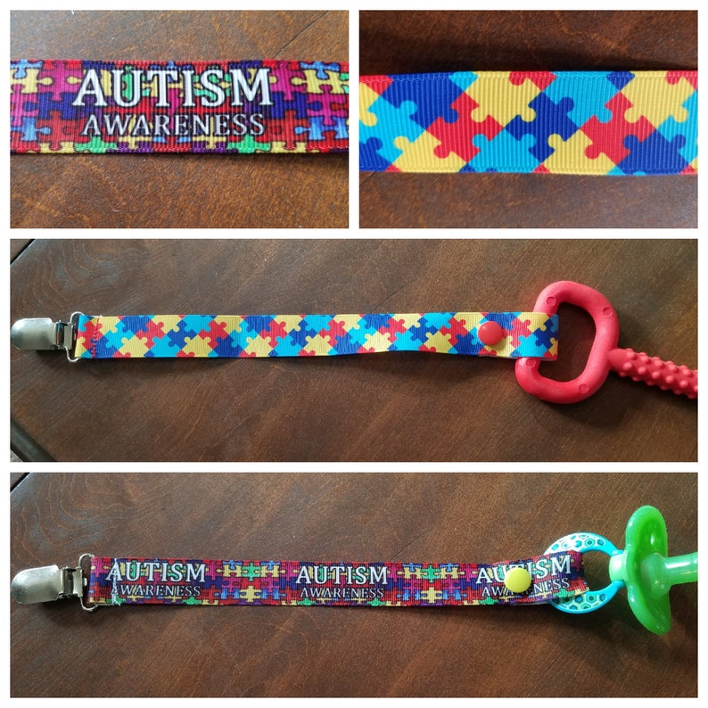 Pacifier/binky/chewy/paci Clips Sports Teams DS Autism Etsy