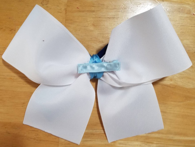 Mowat-Wilson Syndrome awareness Large 3 wide Cheer Hair Bow