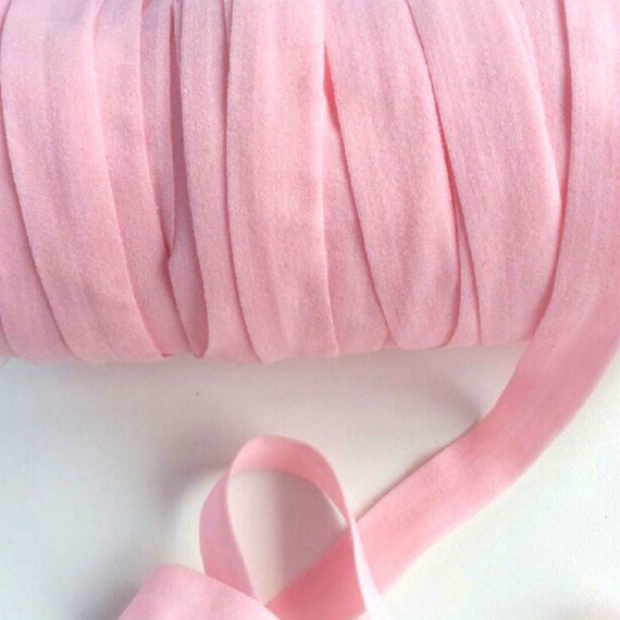 Rose Gold Polka Dot Fold Over Elastic FOE 5//8/" 16mm per metre Black White Pink