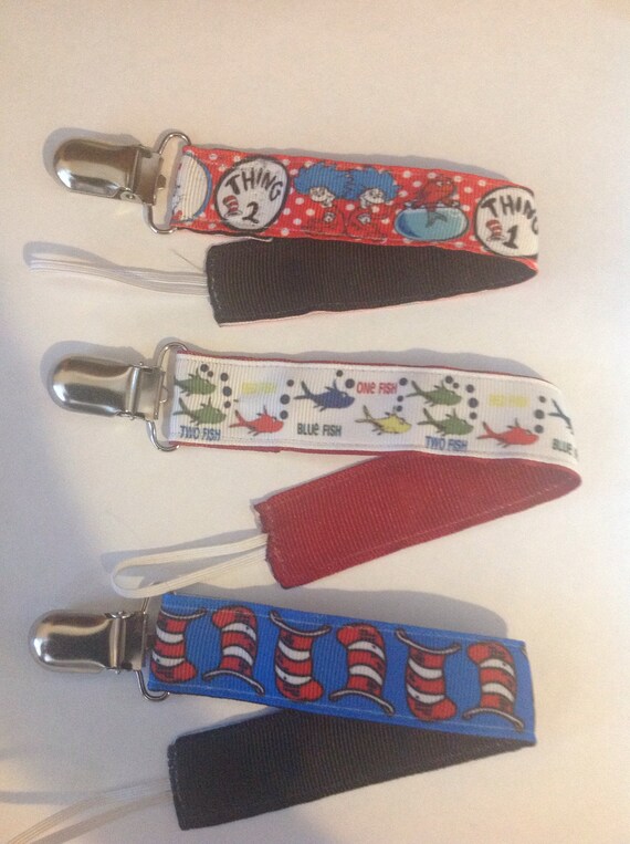 Baby Boy Girl Pacifier Clip Holder Ribbon Little Super Heroes Batman Superman